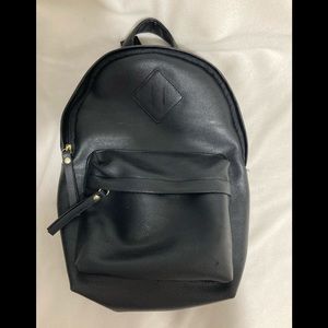 Black mini backpack